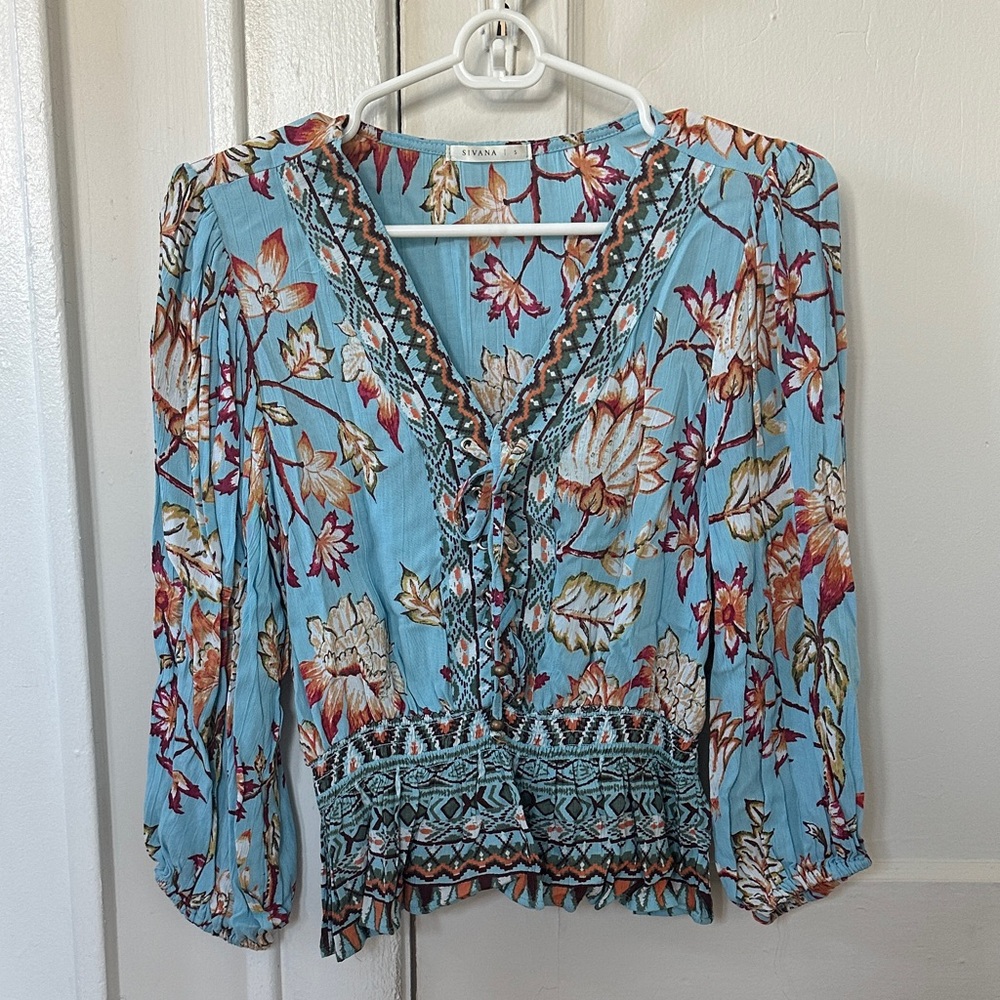 Sivana East Multicolor Floral Blouse